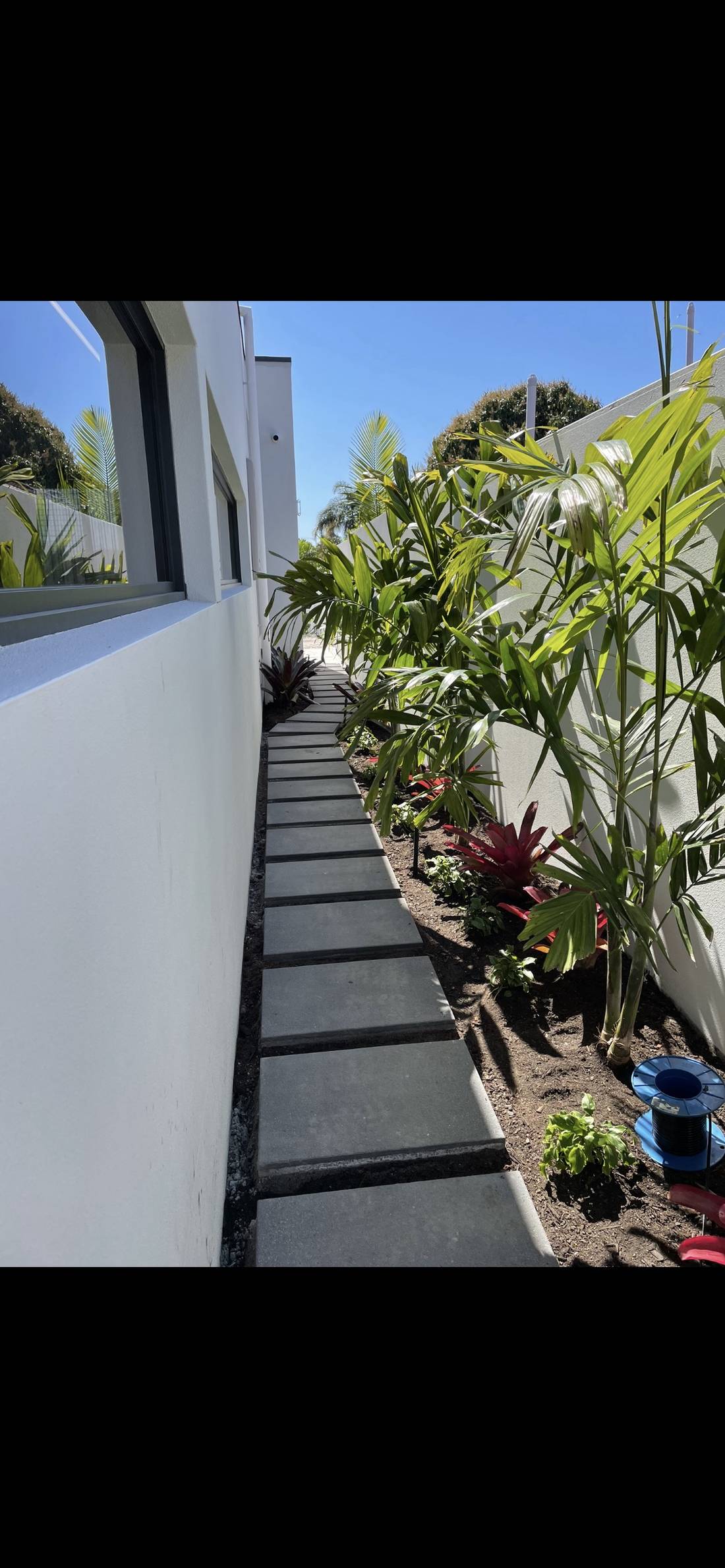 Side-access stepping path